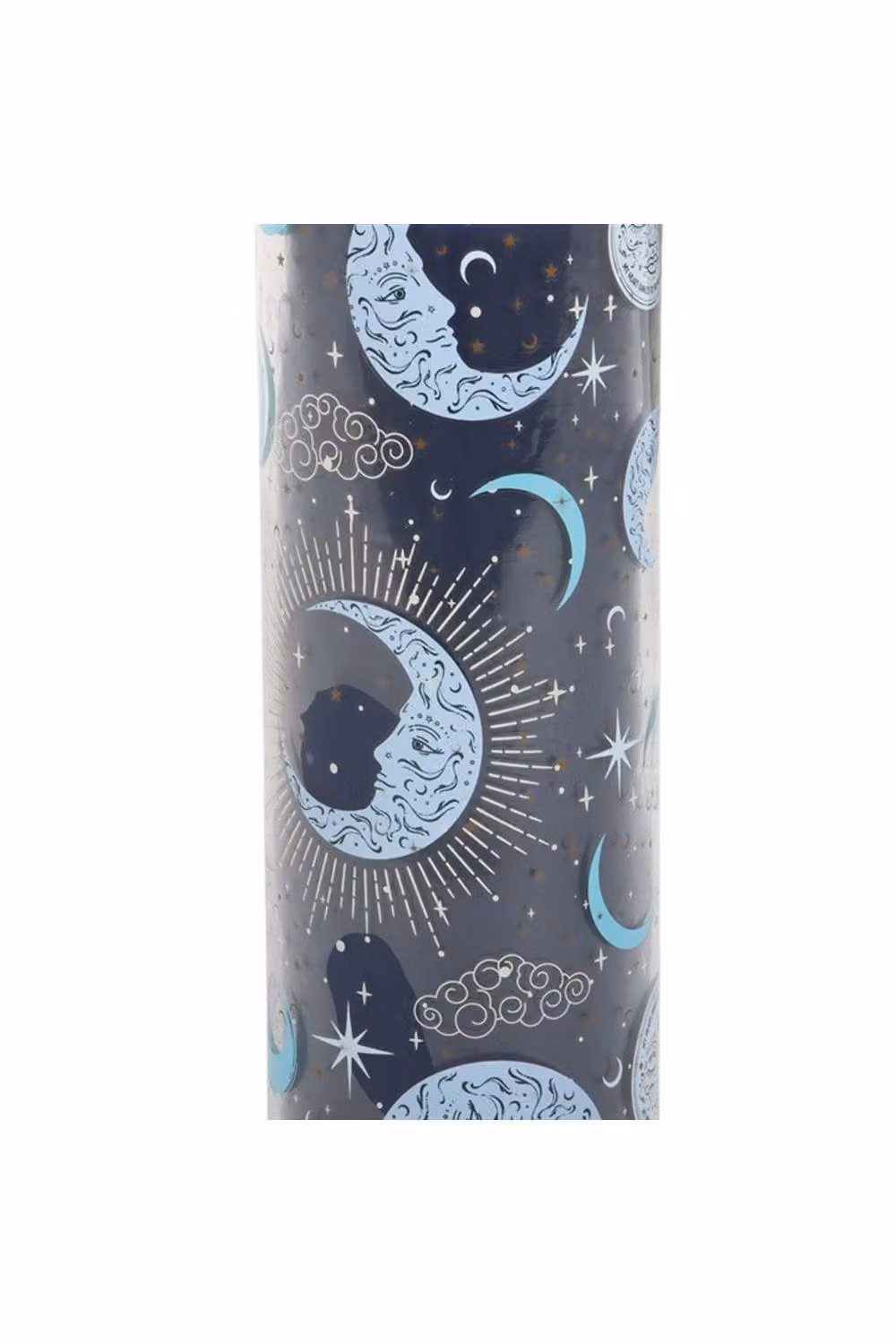 KDMD Blue Moon Fig and Vanilla Scented Candle with Blue Figure Print, 55-Hour Burn Time – 2