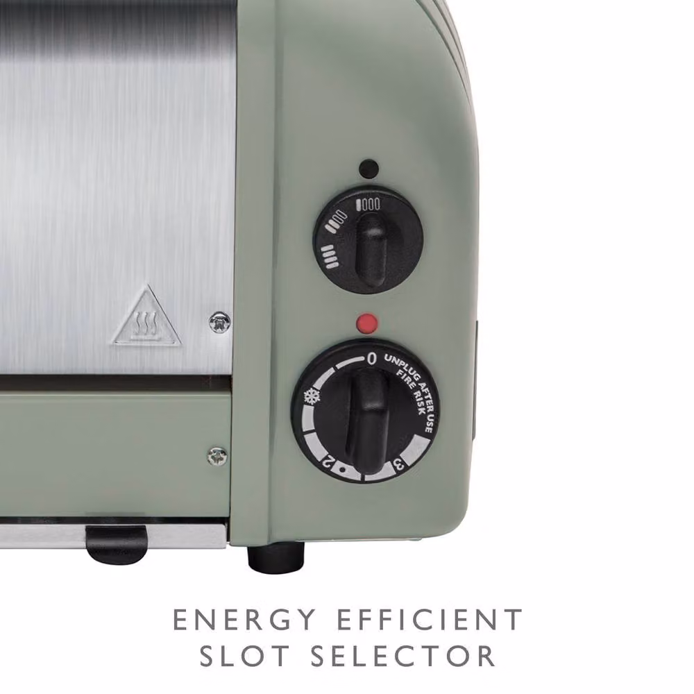 Dualit Classic 4 Slot Toaster with Timer in Green – 4