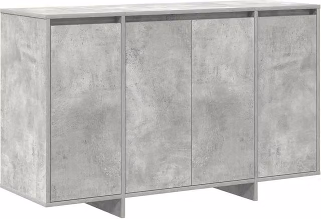 Berkfield Home Concrete Grey Modern Sideboard in Engineered Wood