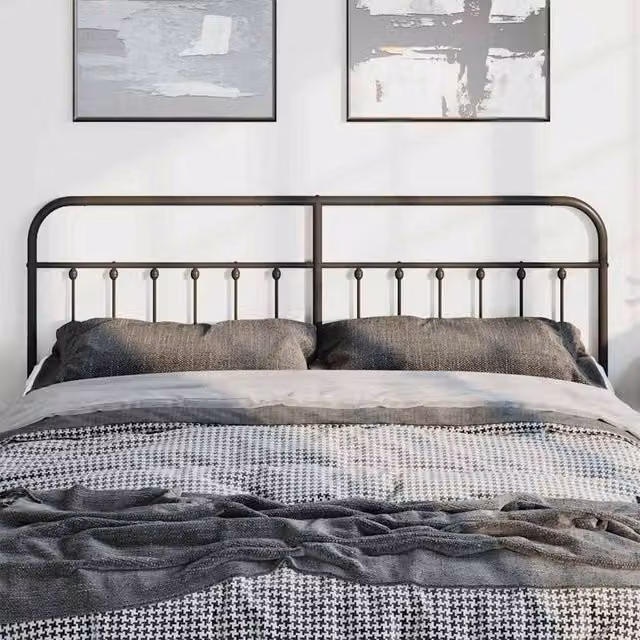 Berkfield Home Metal Headboard in Black, 193 cm – 1