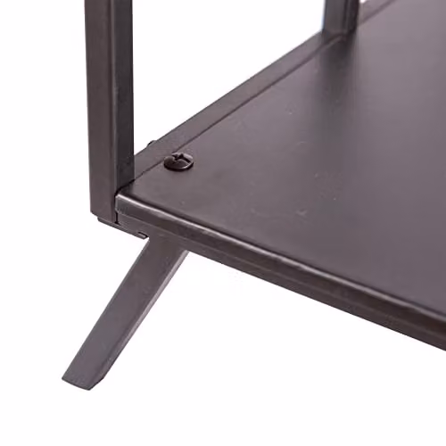 Hammer and Tongs Black Metal Freestanding Fireside Log Storage Rack W/D/H: 34.0 x 36.5 x 48.5 cm – 5