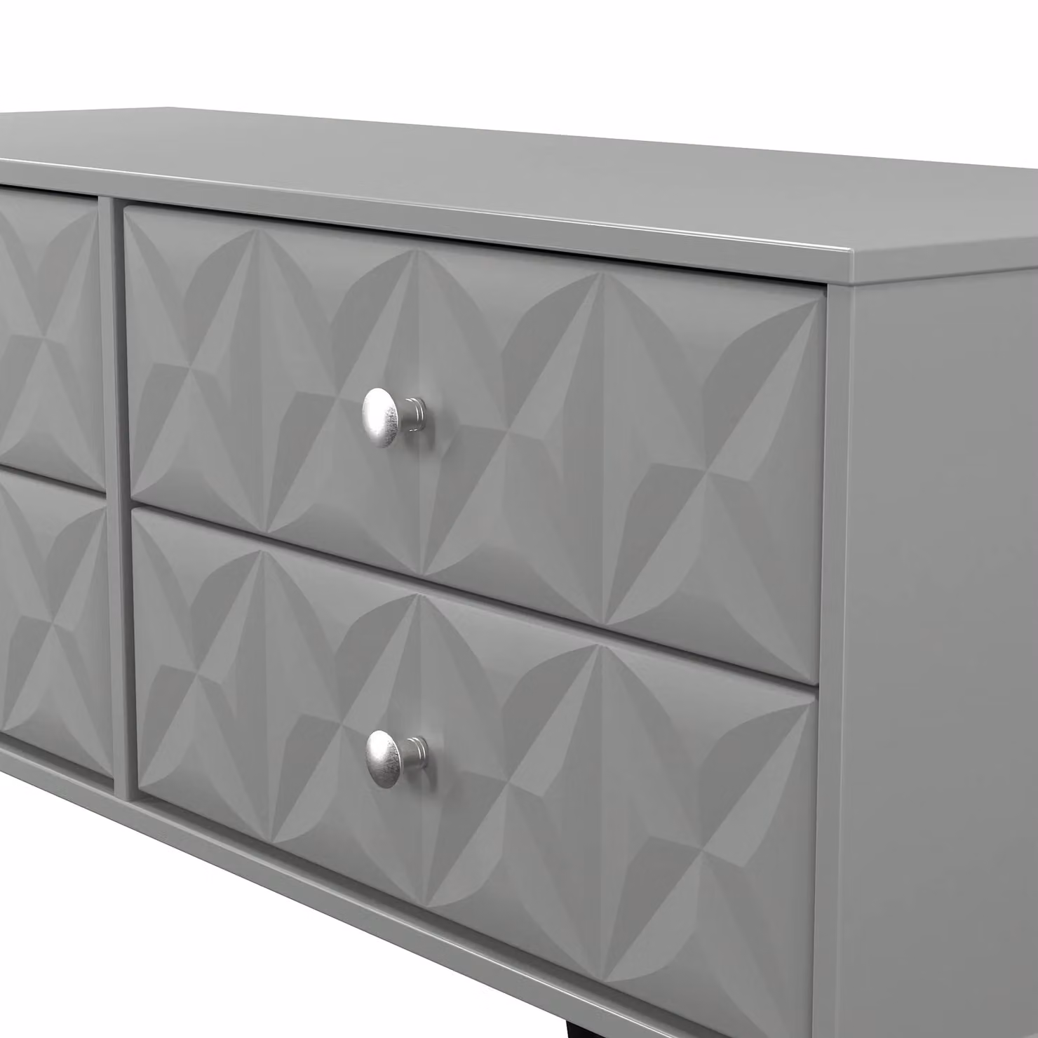 Ready Assembled 2 U Toledo 4 Drawer Bed Box in Dark Grey – 3