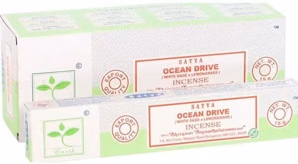 KDMD Ocean Drive Earth Incense Sticks, 6 Pack, Green, Fresh Maritime Scent