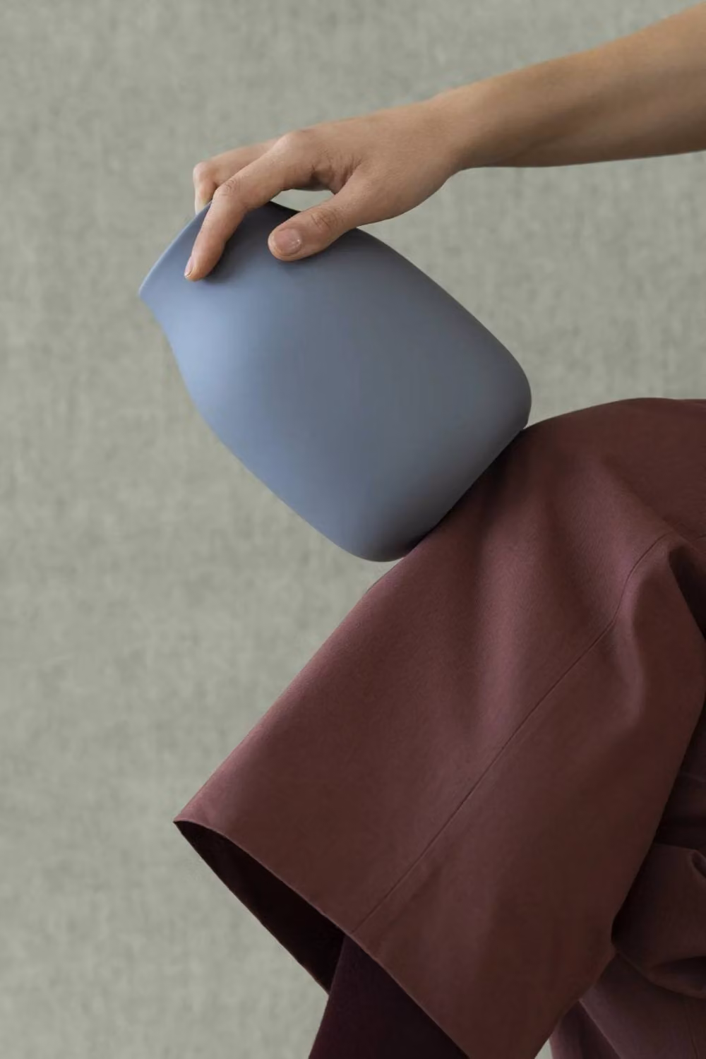 Blomus COLORA Ceramic Vase in Light Blue, Size S – 2