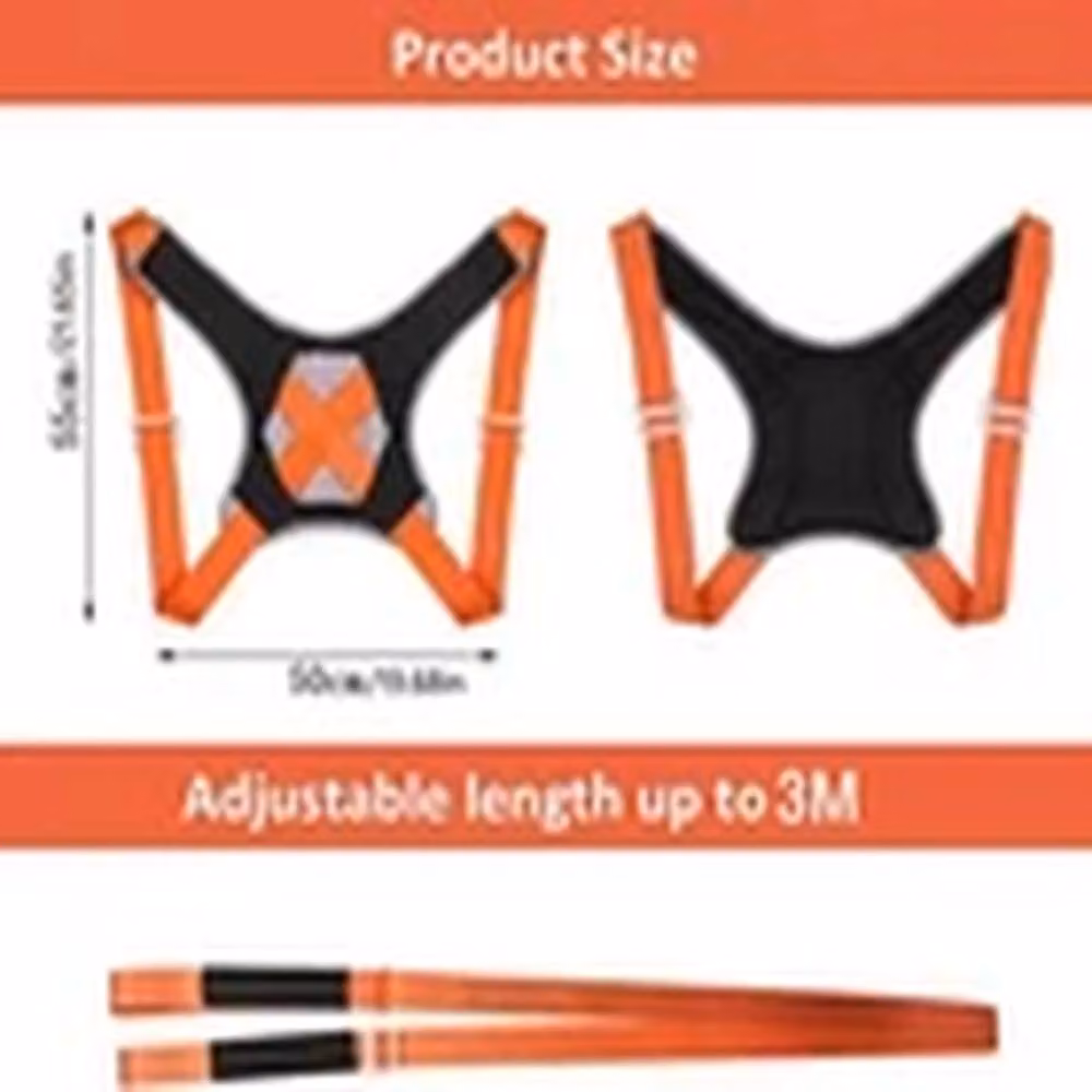 EONLION 2-Piece Furniture Moving Lifting Strap Shoulder Dolly Aid in Orange – 2