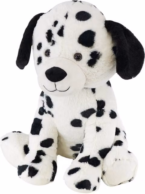 The Magic Toy Shop Plush Dalmatian Dog Cuddly Toy in White and Black