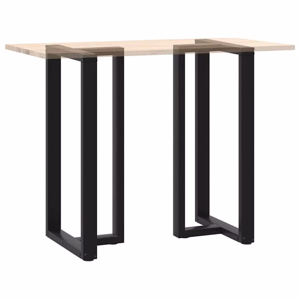 Berkfield Home Modern T-Shaped Bar Table Legs, 2 Pieces, Black Steel, W: 60 cm, D: 35 cm, H: 110-111 cm – 6