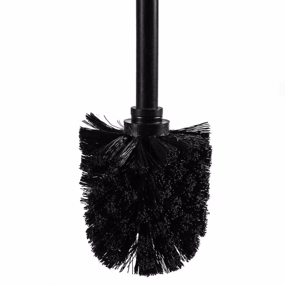 PAWNORA Replacement Toilet Brush Head in Black with Stainless Steel – 2