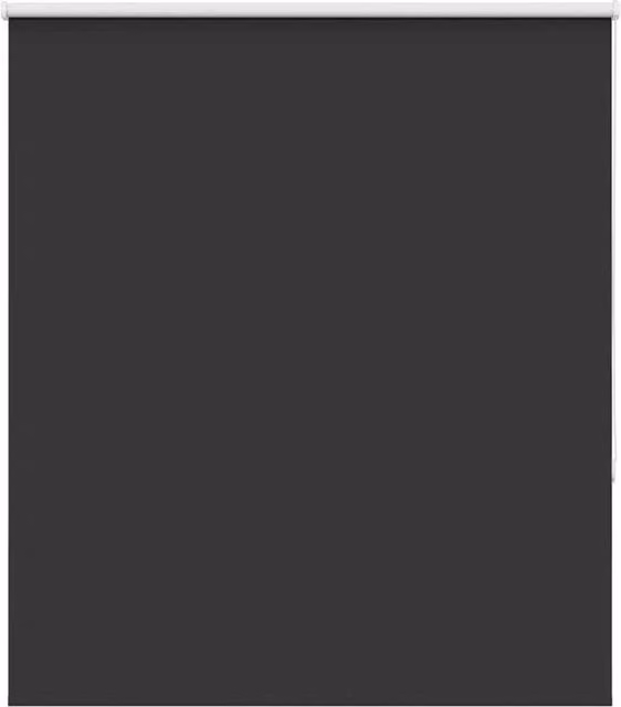 Berkfield Home Blackout Roller Blind, Black Polyester, W: 125 cm, H: 130 cm