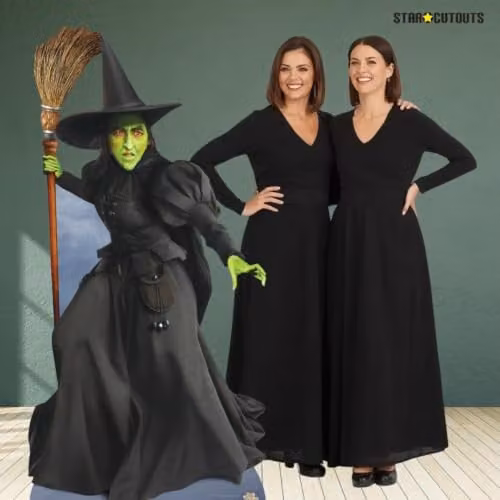 Star Cutouts SC4225 Wicked Witch of the West Lifesize Cardboard Cutout with Stand, Multicolour Wizard of Oz Villain Display – 6