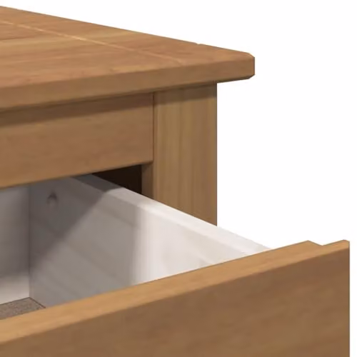 vidaXL PANAMA Sideboard with Drawers in Brown Solid Pine Wood, W/D/H: 93 x 40 x 80 cm – 2