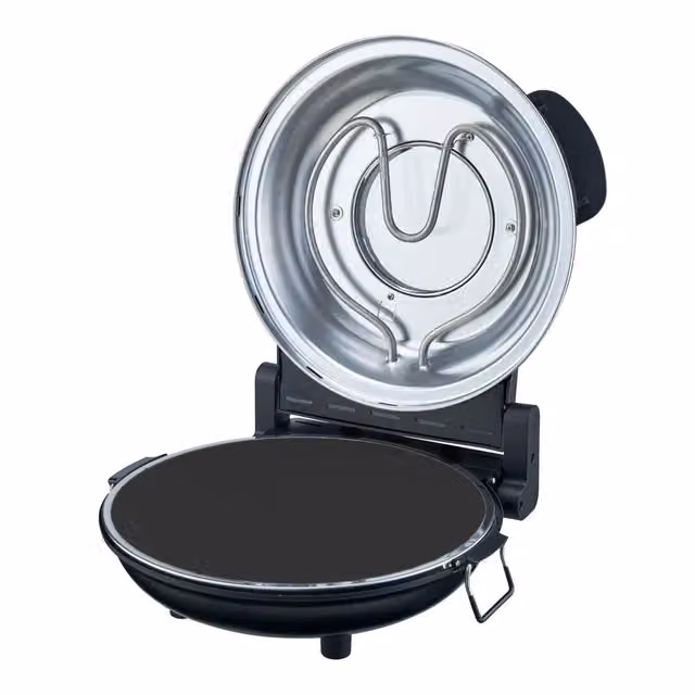 Cooks Professional Electric Pizza Oven with Stone Base and Timer in Black – 7