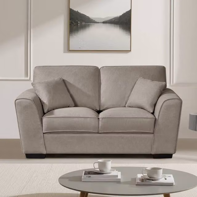 Artemis Home Arlington 2 Seater Fabric Sofa in Brown