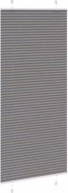 Berkfield Home Single Pleat Fabric Blind in Anthracite, W: 85 cm, H: 200 cm