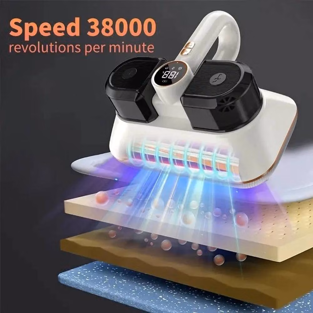NESTLUNE Mattress Vacuum with UV Light and Tapping Vibration, White – 7