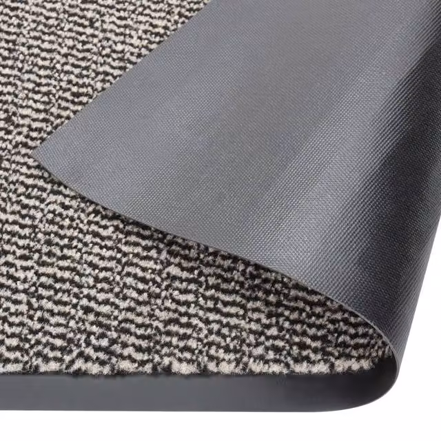 Berkfield Home Durable Tufted Rectangular Doormat with Rubber Edge, Brown/Multicolour, W: 60 cm, D: 90 cm, H: 5.5 cm – 1