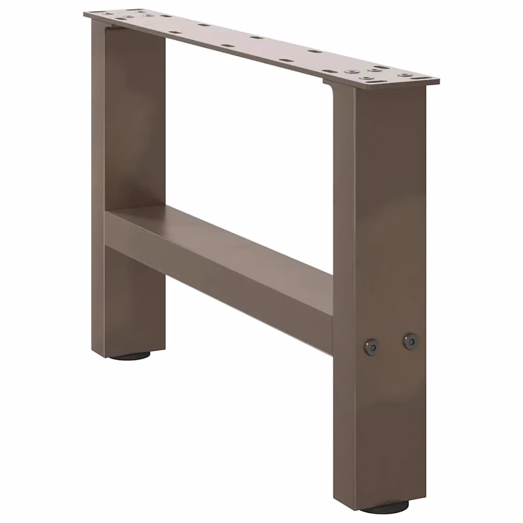 Berkfield Home Geometric Steel Coffee Table Legs, Grey Matt, 2 Pieces, H: 50 cm – 2