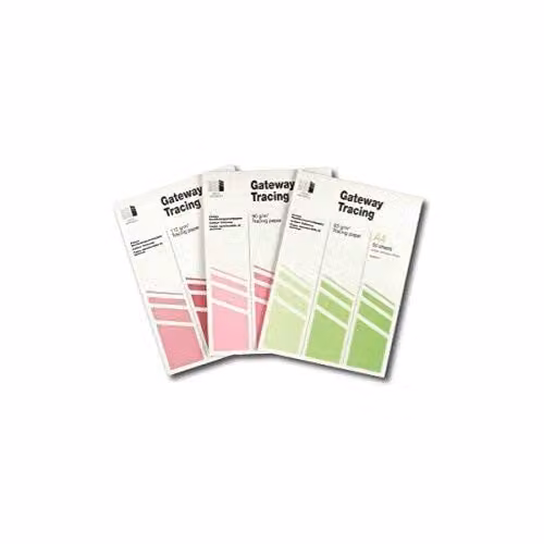Gateway Natural Transparent Tracing Paper Pad, A3, 63gsm, 50 Sheets