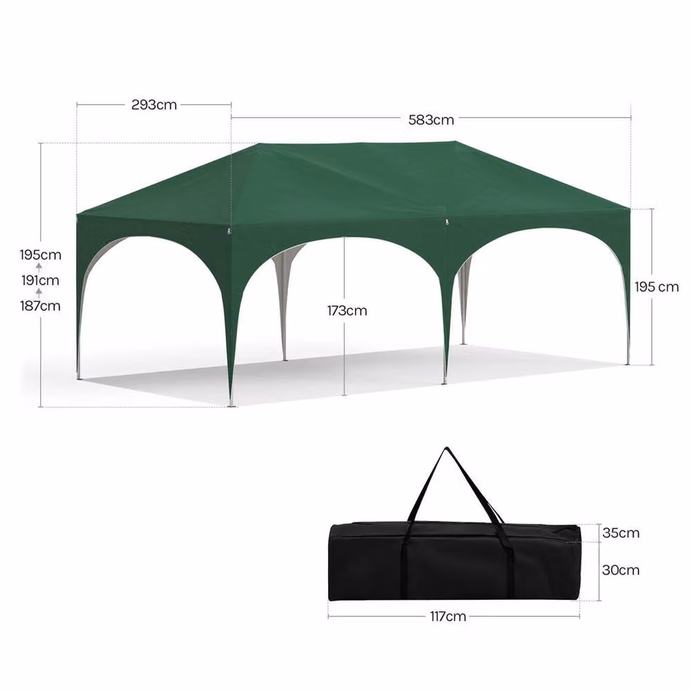 WOLTU Green Heavy Duty Folding Gazebo with Hip Roof – 2