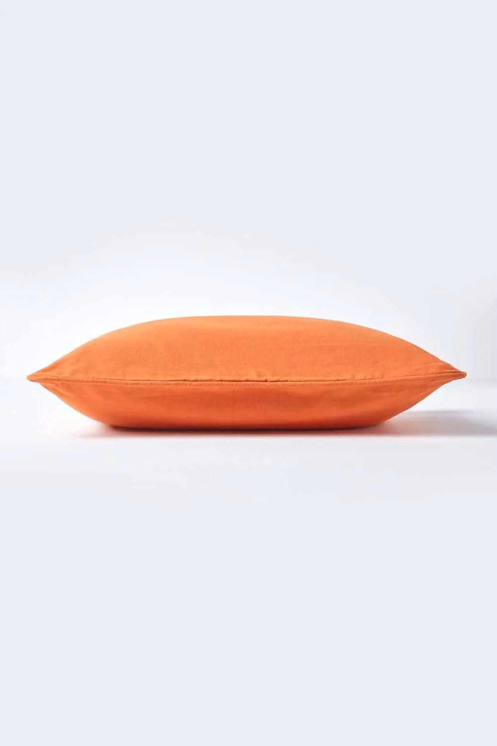 Homescapes Plain Cotton Square Cushion Cover in Burnt Orange, W/D/H: 30 x 30 x 0 cm – 2