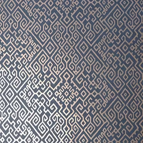 Graham & Brown Boutique Bazaar Geometric Navy Blue Non-Woven Washable Wallpaper