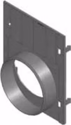 Hauraton Grey Plastic Channel Drainage End Cap with Outlet for Ductile Iron Channel Drain