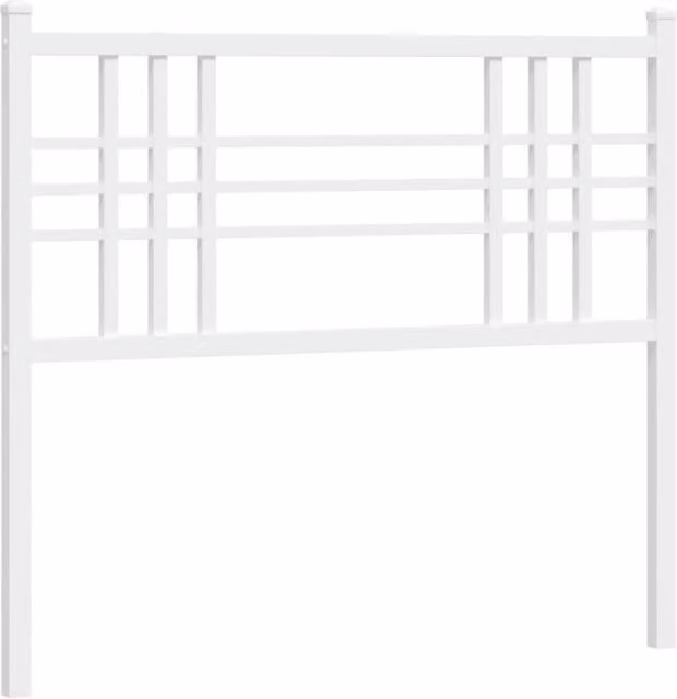 Berkfield Home Classic Metal Headboard in White, Width: 100 cm – 1
