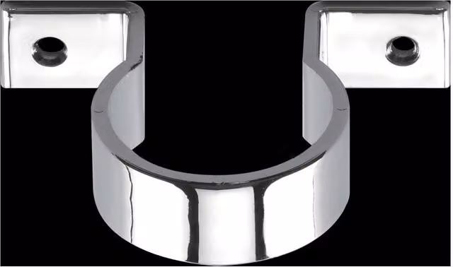 McAlpine Silver Chrome Plated Plastic Pipe Clip 32mm