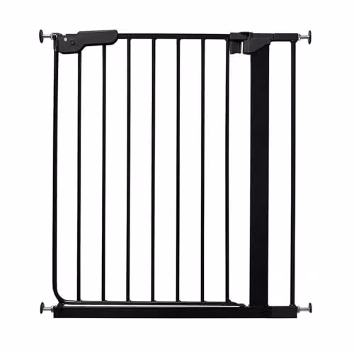 Safetots Super Narrow Black No-Drill Extendable Baby Stair Gate