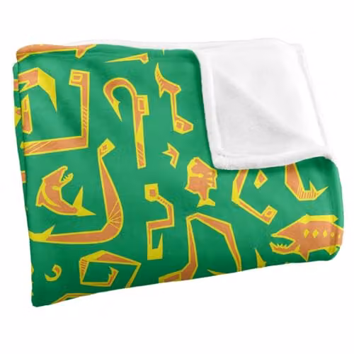 JQ Licensing Fishing Hooks 2 Silky Touch Super Soft Fleece Throw Blanket, Multicolour, W: 91 cm, D: 147 cm – 2