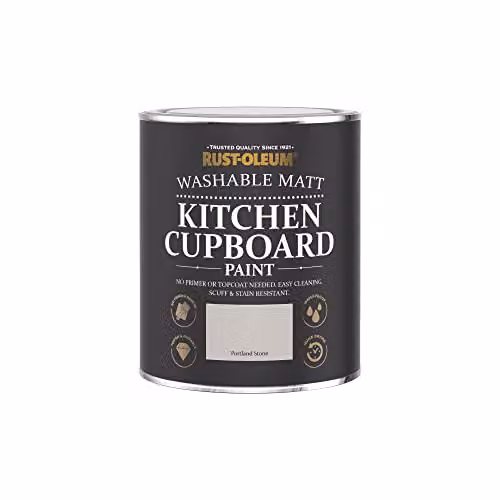 Rust-Oleum Matt Water-Based Kitchen Cupboard Paint in Beige, 750ml