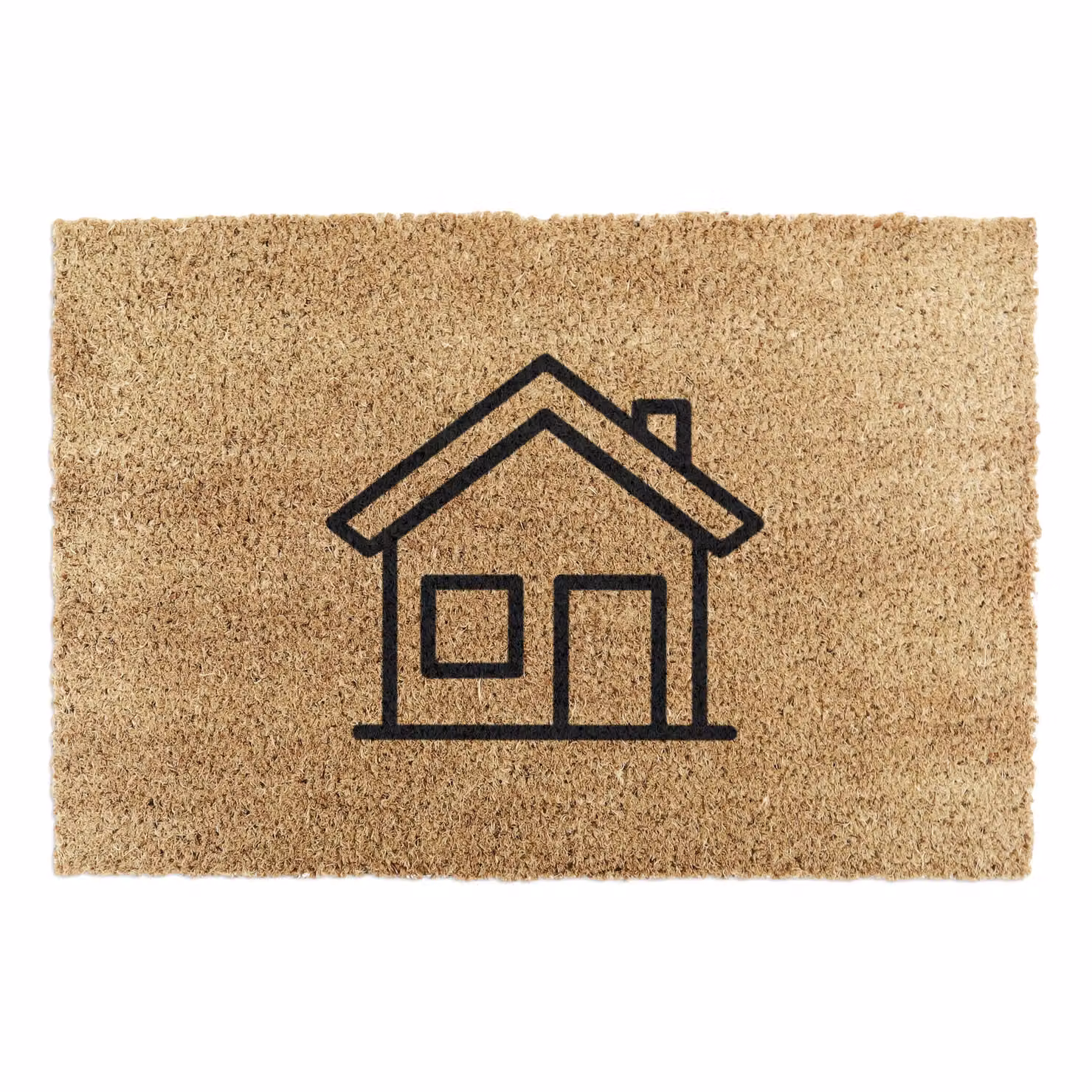 Artsy Mats Minimalistic House Outline Doormat in Black, W/D: 60 x 40 cm – 4