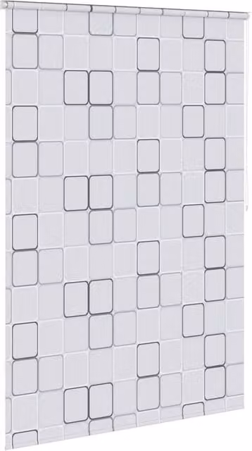 Berkfield Home Shower Roller Blind, White, W: 140 cm, H: 240 cm