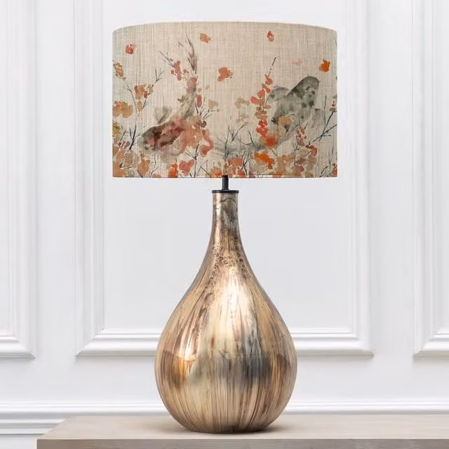 Voyage Maison Allegra Ceramic Table Lamp with Gold Koi Carp Eva Fabric Lampshade – 1