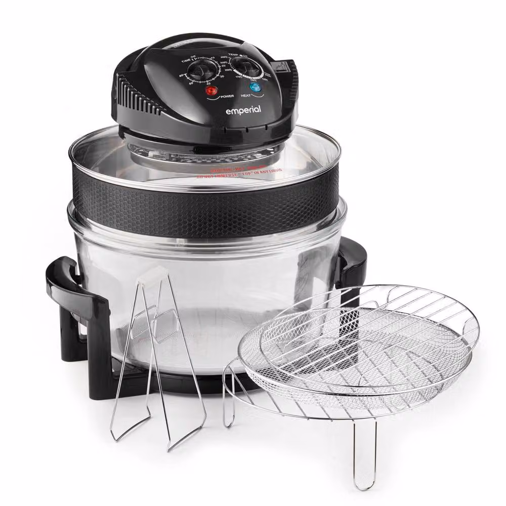 Emperial 17L Halogen Oven Air Fryer with Timer and Accessories in Black – 7