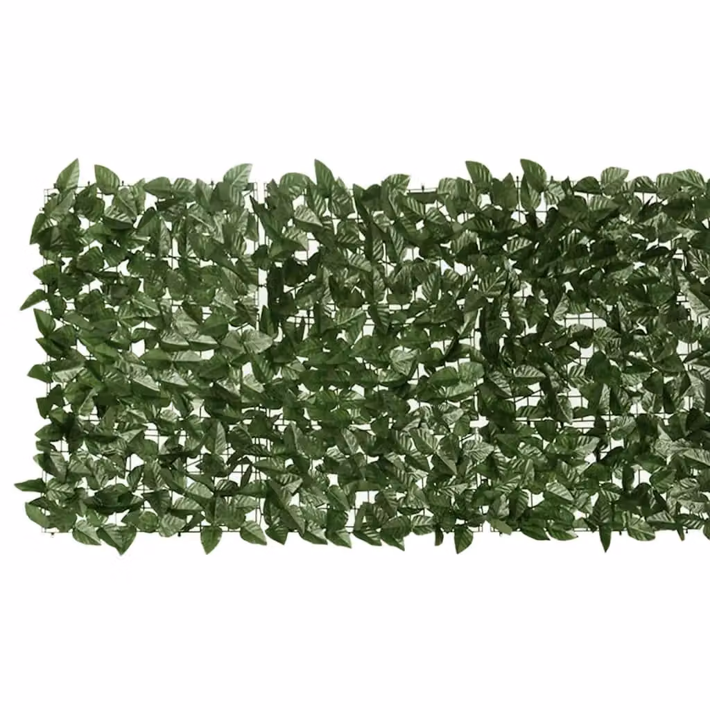Berkfield Home Semi-Transparent Artificial Hedge Balcony Screen with Green Leaves, W: 75 cm, H: 200 cm – 3