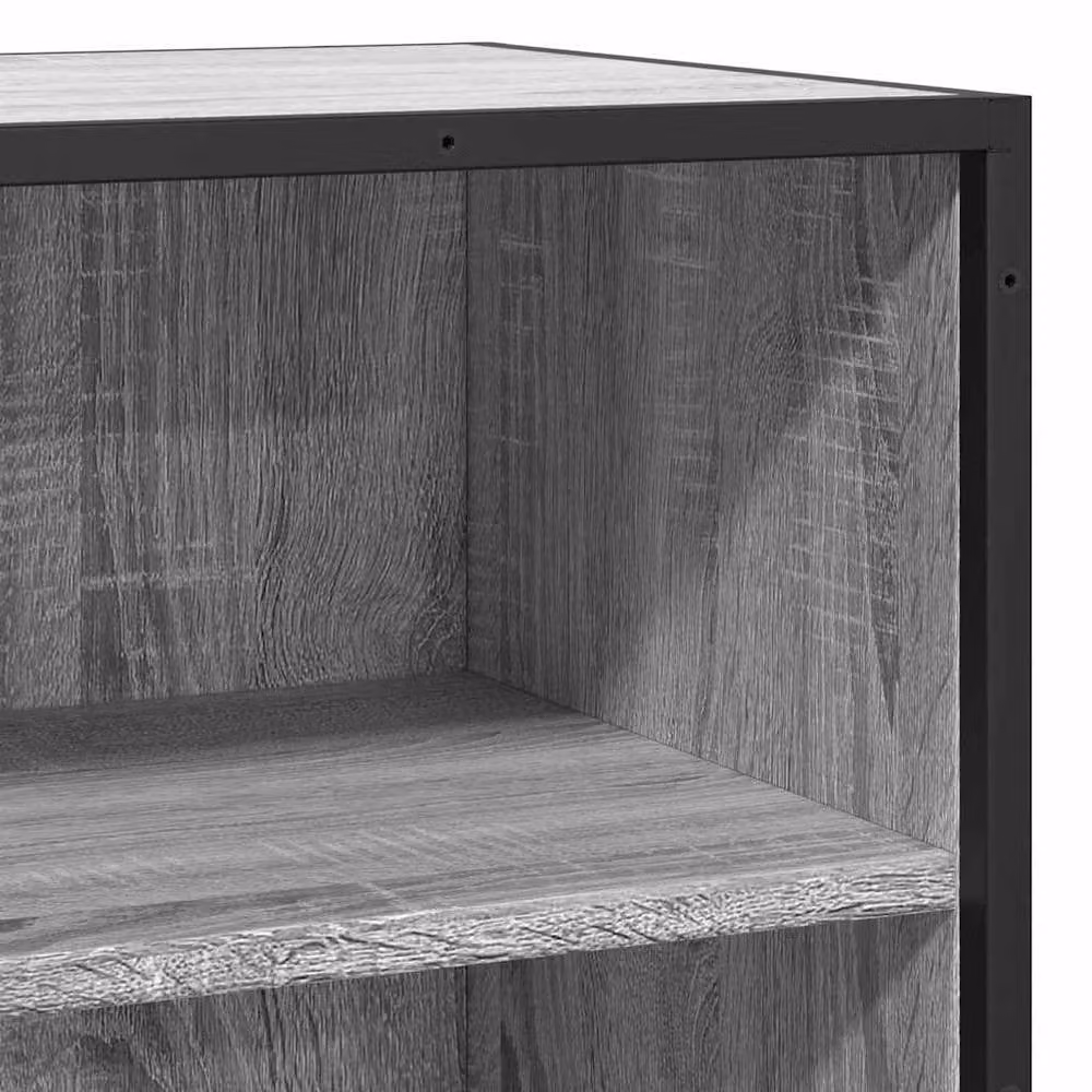 Berkfield Home Grey Sonoma Sideboard in Engineered Wood and Metal, W/D/H: 68 x 35 x 76 cm – 5