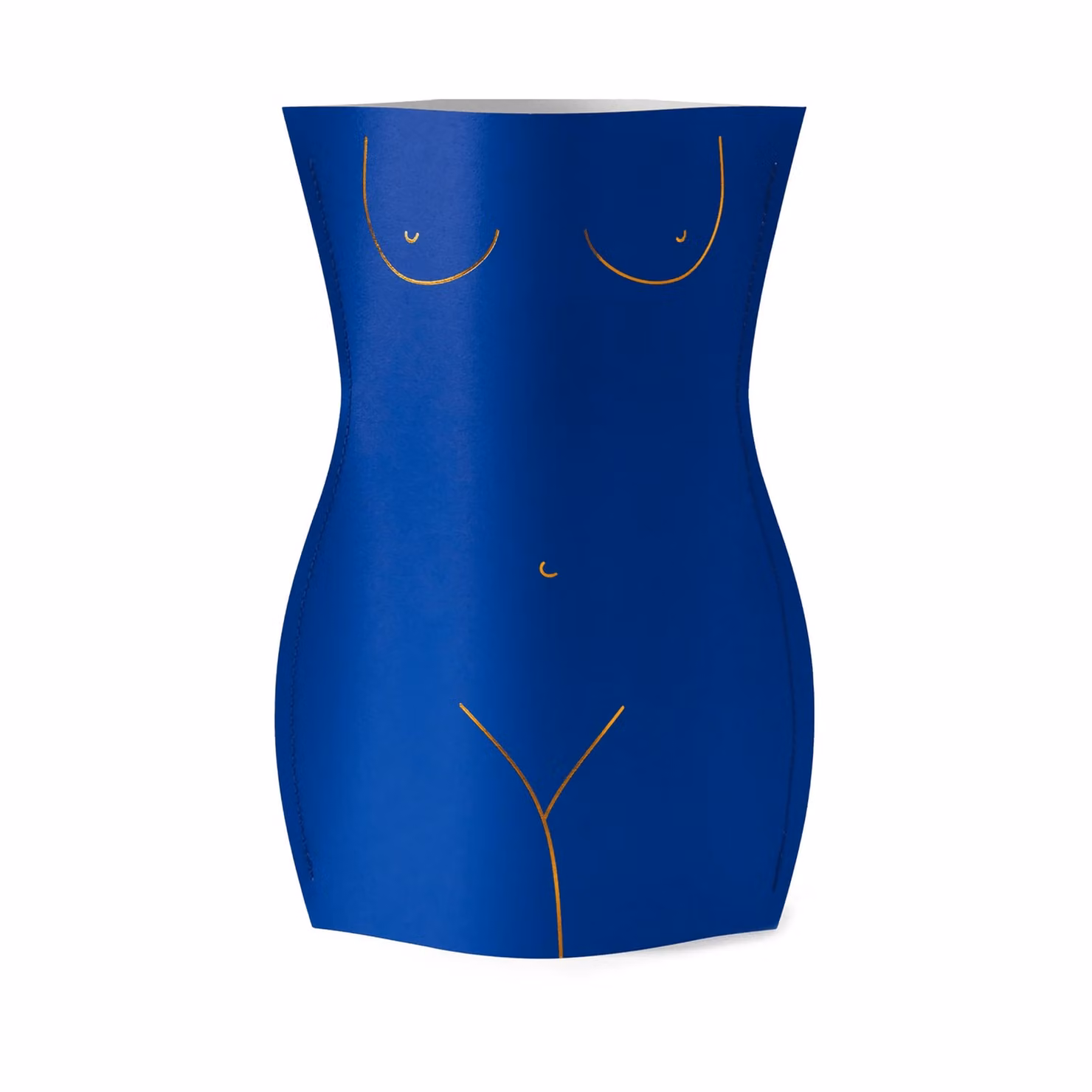 Octaevo Venus Blue Paper Tabletop Vase, H 21.5 cm