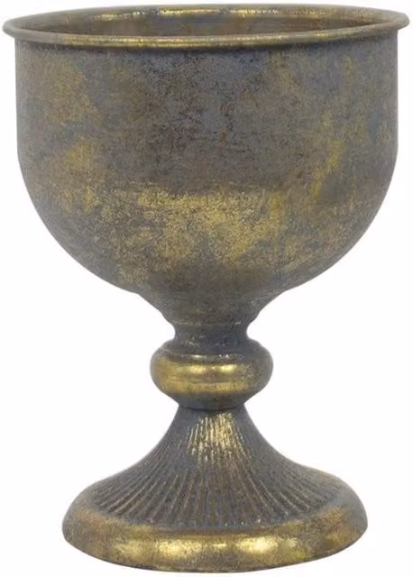 KDMD Antique Gold Metal Chalice