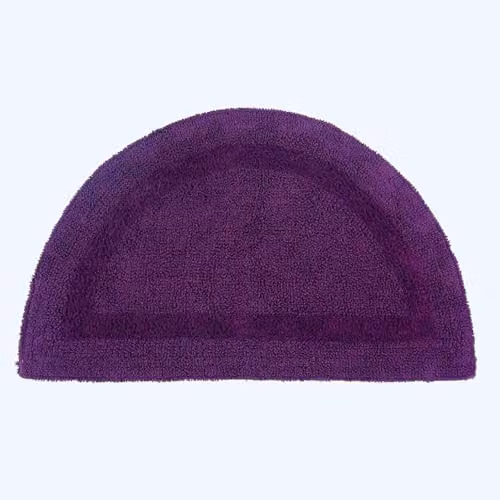 Homescapes Luxury Semi Circle Cotton Bath Mat, Purple, W: 80 cm, D: 50 cm – 4