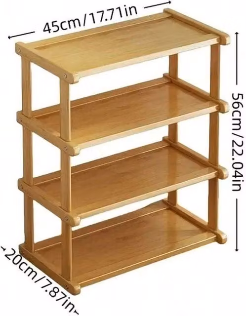 PAWNORA 4 Tier Wooden Coffee Station Organiser in Beige – 1
