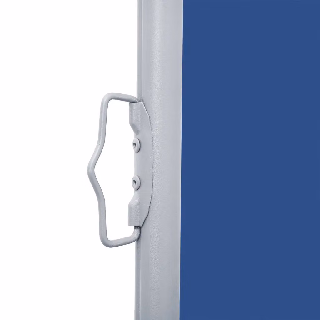 Berkfield Home Blue Retractable Roller Side Awning, W/D/H: 600 x 100 x 100 cm – 4