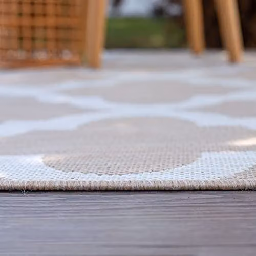 THE RUGS Moroccan Trellis Geometric Rug in Beige, W/D/H: 120 x 170 cm – 3