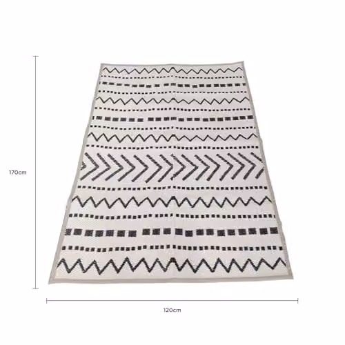 Charles Bentley Moroccan Woven Indoor/Outdoor Rug, Beige, W/D: 120 x 170 cm – 2