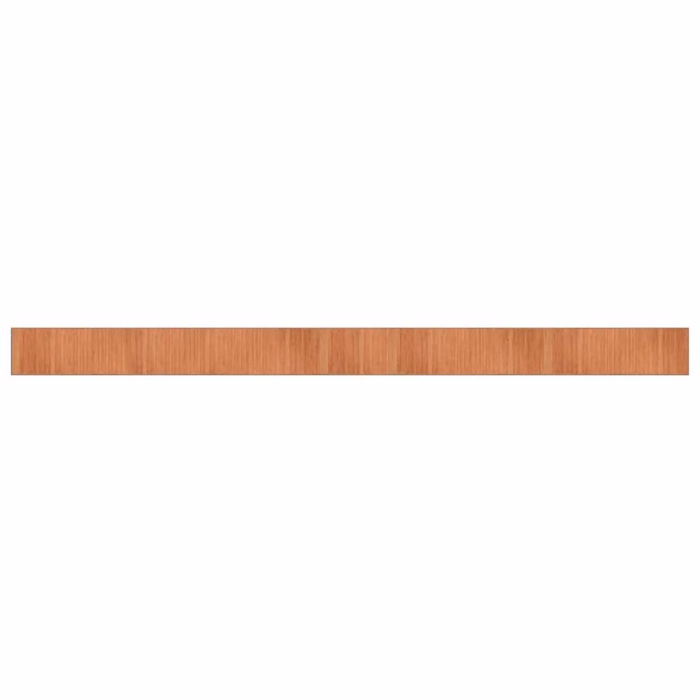 Berkfield Home Rectangular Bamboo Wood-Look Rug in Brown, W: 70 cm, L: 1000 cm – 2