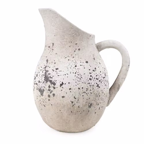 Madison & Mayfair White Ceramic Terracotta Jug – 1