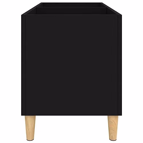 vidaXL Classic Record Cabinet in Black, W/D/H: 74.5 x 38 x 48 cm – 4