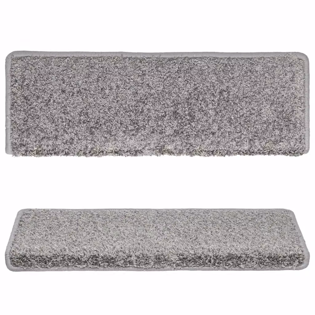 Berkfield Home Self-Adhesive Non-Slip Stair Mats, 10 Pack, Grey, W: 65 cm, D: 21 cm, H: 4 cm – 3