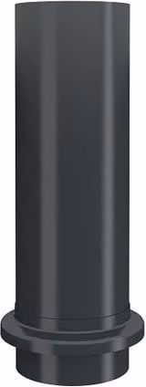 Lindab Galvanised Steel Drain Shoe, 87mm, Anthracite Grey