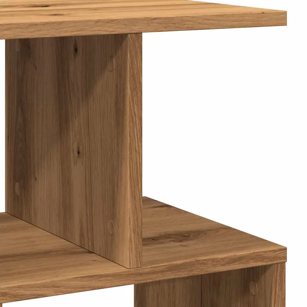 Berkfield Home Artisan Oak Bedside Cabinet, Brown, W: 50 cm, D: 30 cm, H: 51.5 cm – 7